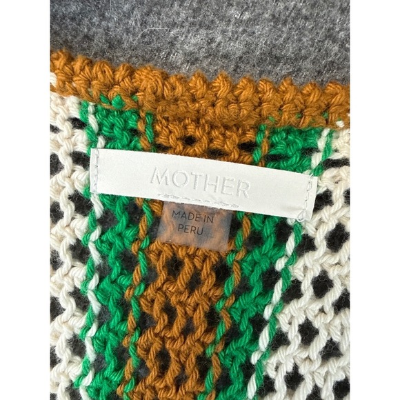 NWT MOTHER The Benefits Dress Size XS Striped Crochet Fringe Midi Cotton Anthro - Picture 3 of 12